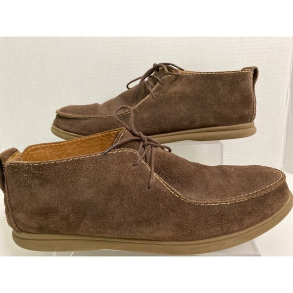 Johnnie-O Men\'s 11M Malibu Chukka Ankle Boots‎ Brown Suede Leather Lace Up Shoes main image 10